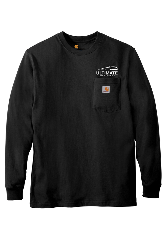 Ultimate Airstream Printed Carhartt Long Sleeve Pocket Tshirt - Black CTK126