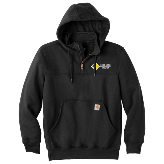 Nabors Demolition Carhartt Hoodie - Black Carhartt® Rain Defender® Paxton Heavyweight Hooded Zip Mock Sweatshirt