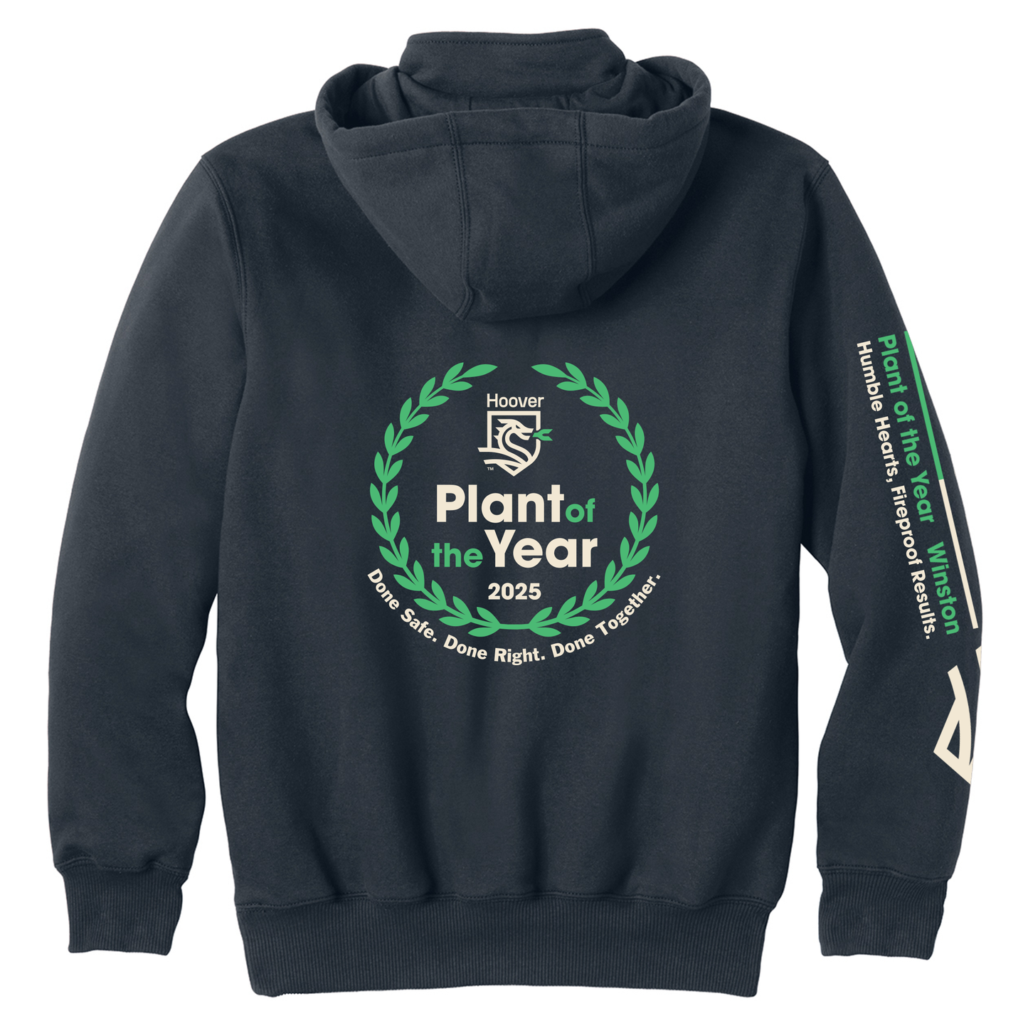 Hoover Plant of the Year Hoodie - Navy Blue Carhartt® Rain Defender® Paxton Heavyweight Hooded Qtr Zip
