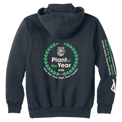 Hoover Plant of the Year Hoodie - Navy Blue Carhartt® Rain Defender® Paxton Heavyweight Hooded Qtr Zip