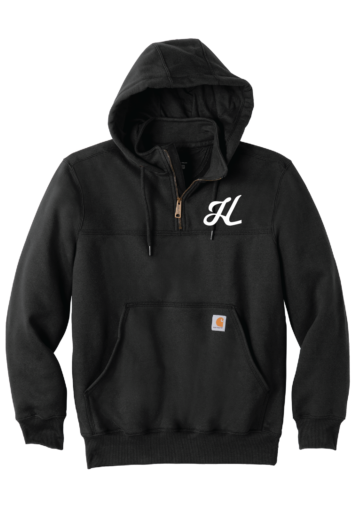 Hallman Woodworks Carhartt Hoodie - Black Carhartt® Rain Defender® Paxton Heavyweight Hooded Zip Mock Sweatshirt