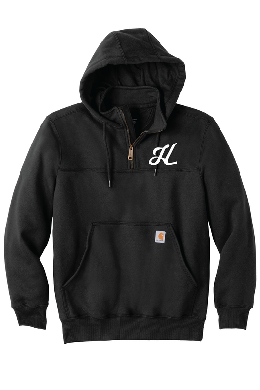 Hallman Woodworks Carhartt Hoodie - Black Carhartt® Rain Defender® Paxton Heavyweight Hooded Zip Mock Sweatshirt