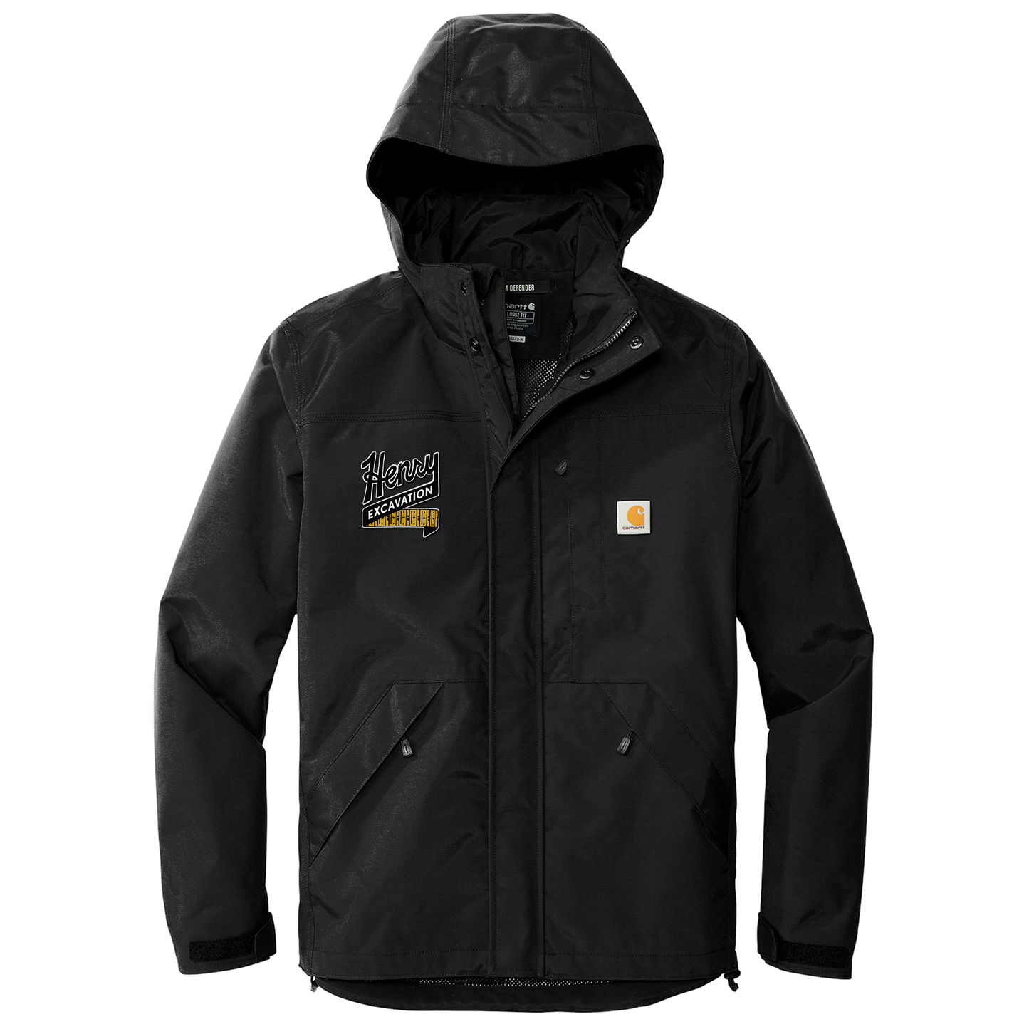 Henry Excavation Carhartt® Storm Defender® Shoreline Jacket - BLACK CT104670