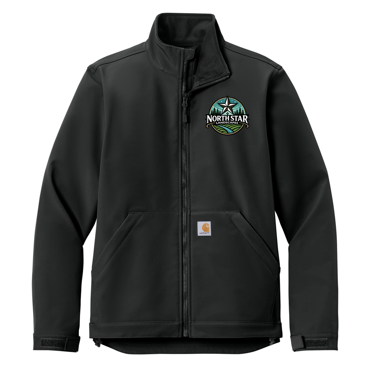 North Star Landscape Embroidered Rain Defender Jacket - CT106438 Black
