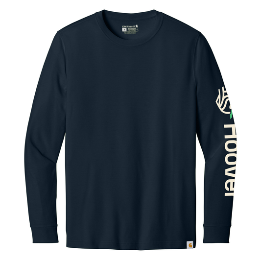 Hoover Lumber Printed Carhartt Long Sleeve Tshirt - Navy CT106921