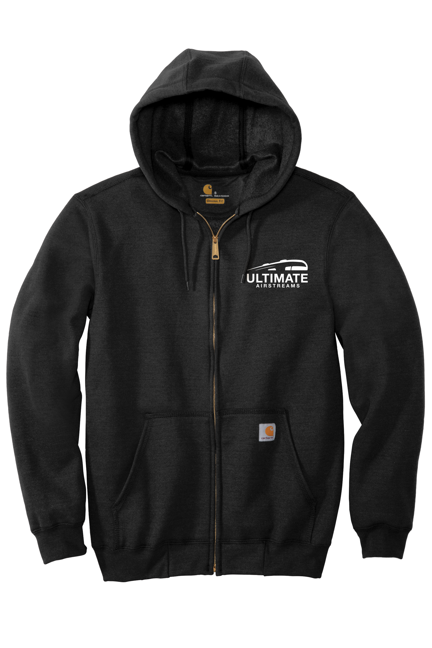 Ultimate Airstream Printed Carhartt Zipup Hoodie - Black CTK122