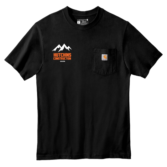 Hutchins Construction Printed Carhartt Tshirt - Black CTK87