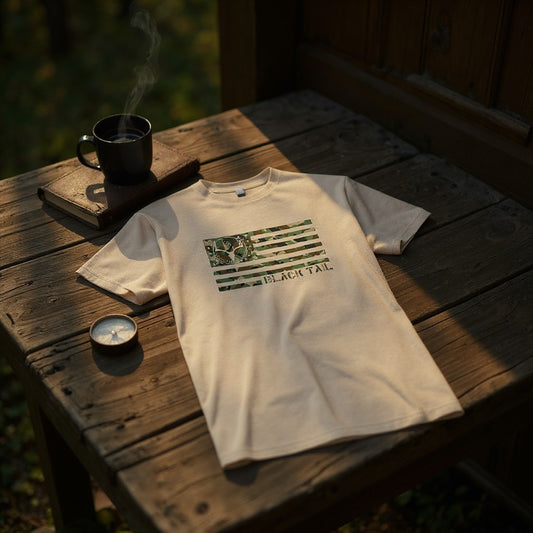Chasin Tailz Flag Men's TShirt -6210 Heather Tan
