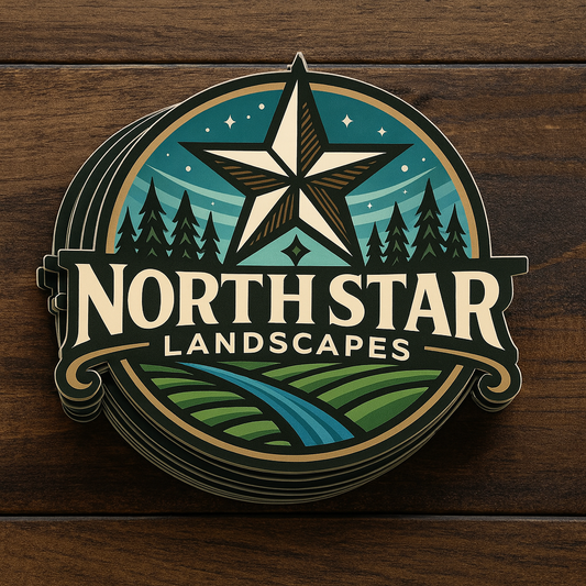 North Star Landscape Decals 4in x 4in