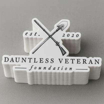 Dauntless Veteran Foundation Die Cut Decals 4.5in x 2.25