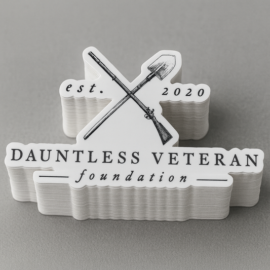 Dauntless Veteran Foundation Die Cut Decals 4.5in x 2.25