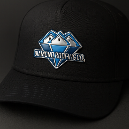 Diamond Roofing 3D Liquid Embroidery Patch
