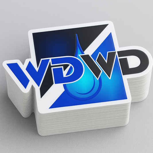 WDWD Die Cut Decals 4 x 2.5