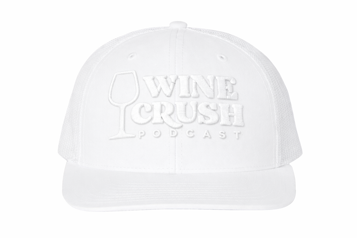 Wine Crush Podcast Trucker Hats - Puff Embroidery