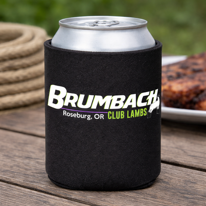 Brumbach Club Lambs Printed Can Coolers- Black FT007
