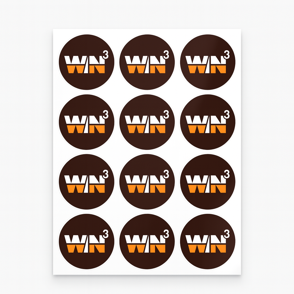 KMC Circle Decals 1in x 1in