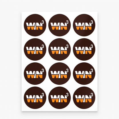 KMC Circle Decals 1in x 1in