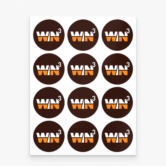 KMC Circle Decals 1in x 1in