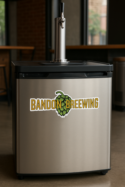 Bandon Brewing Die Cut Decals 4.5in x 1.75in