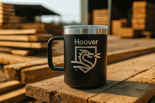Hoover Lumber Logo 15oz Camp Cup