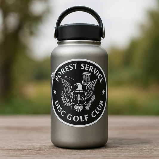 Forest Service Disc Golf Club Die Cut Decals 3.5in x 3.5in