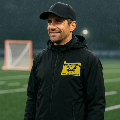 Oregon Lacrosse Officials Association Logo Rain Jacket - Black J333 Torrent Waterproof Jacket