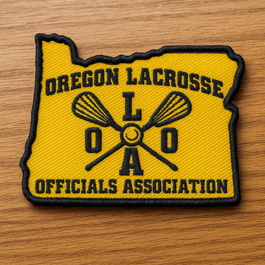Oregon Lacrosse Officials Association Embroidered Patch 3.25in x 2.25in