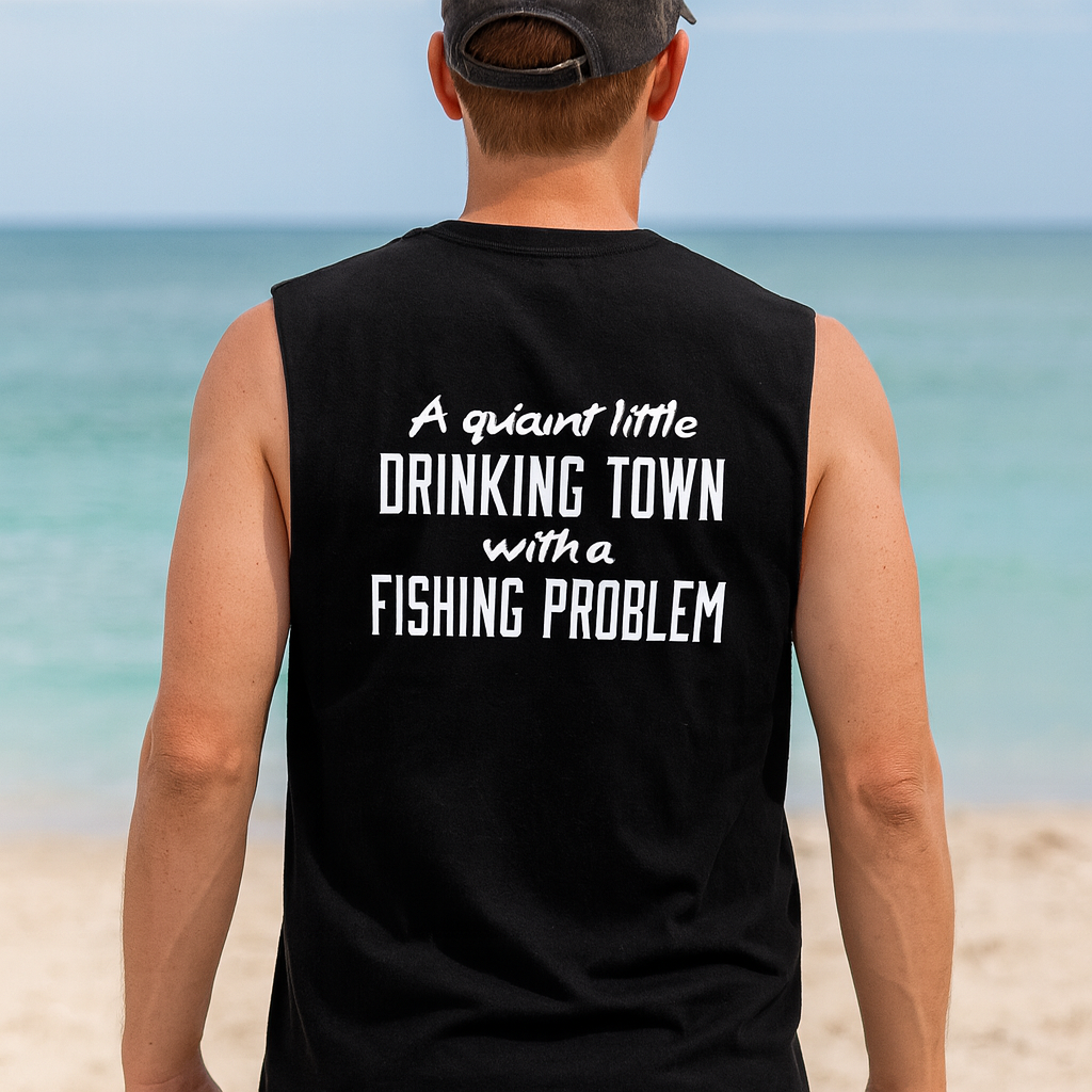 Port Hole Cafe Men's Tank top - PC54SL Black