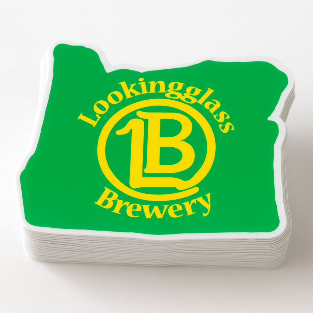 Lookingglass Brewery Die Cut Decals 3.5 x 2.75