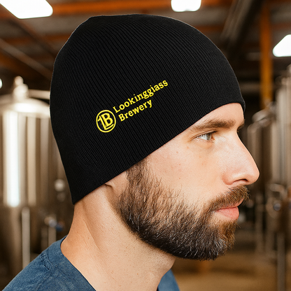 Lookingglass Brewery Embroidered Patch Skull Beanie - SP08 Sportsman
