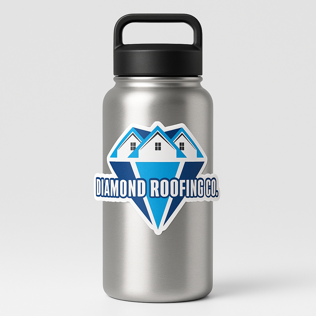 Diamond Roofing Die Cut Decals 3.8 x 2.00in