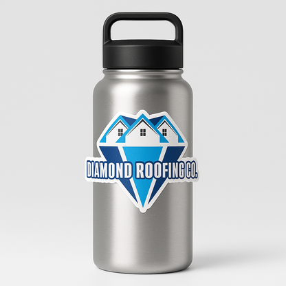 Diamond Roofing Die Cut Decals 3.8 x 2.00in
