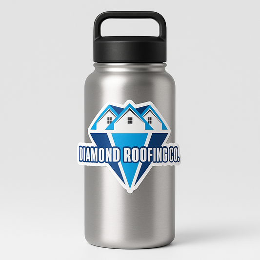 Diamond Roofing Die Cut Decals 3.8 x 2.00in