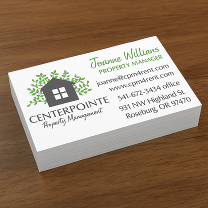 Centerpointe Property Management Personalized Business Cards