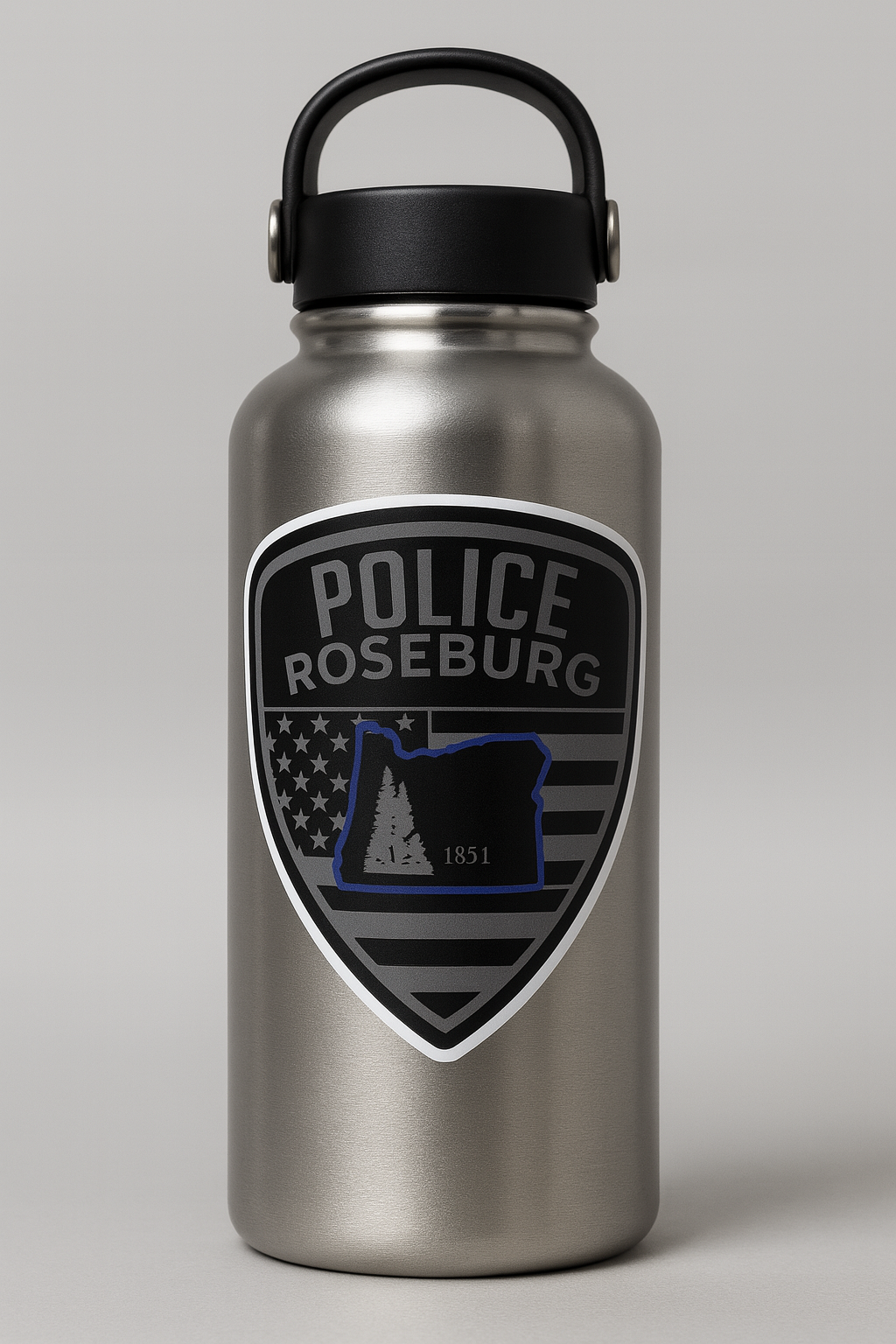Roseburg Police Patch Die Cut Decals 3.5 x 3