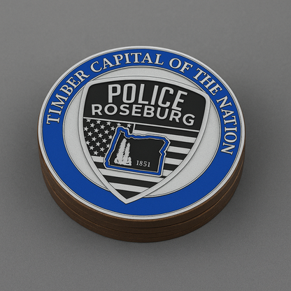 Roseburg PD Personalized Patch Pint or Whiskey Glass