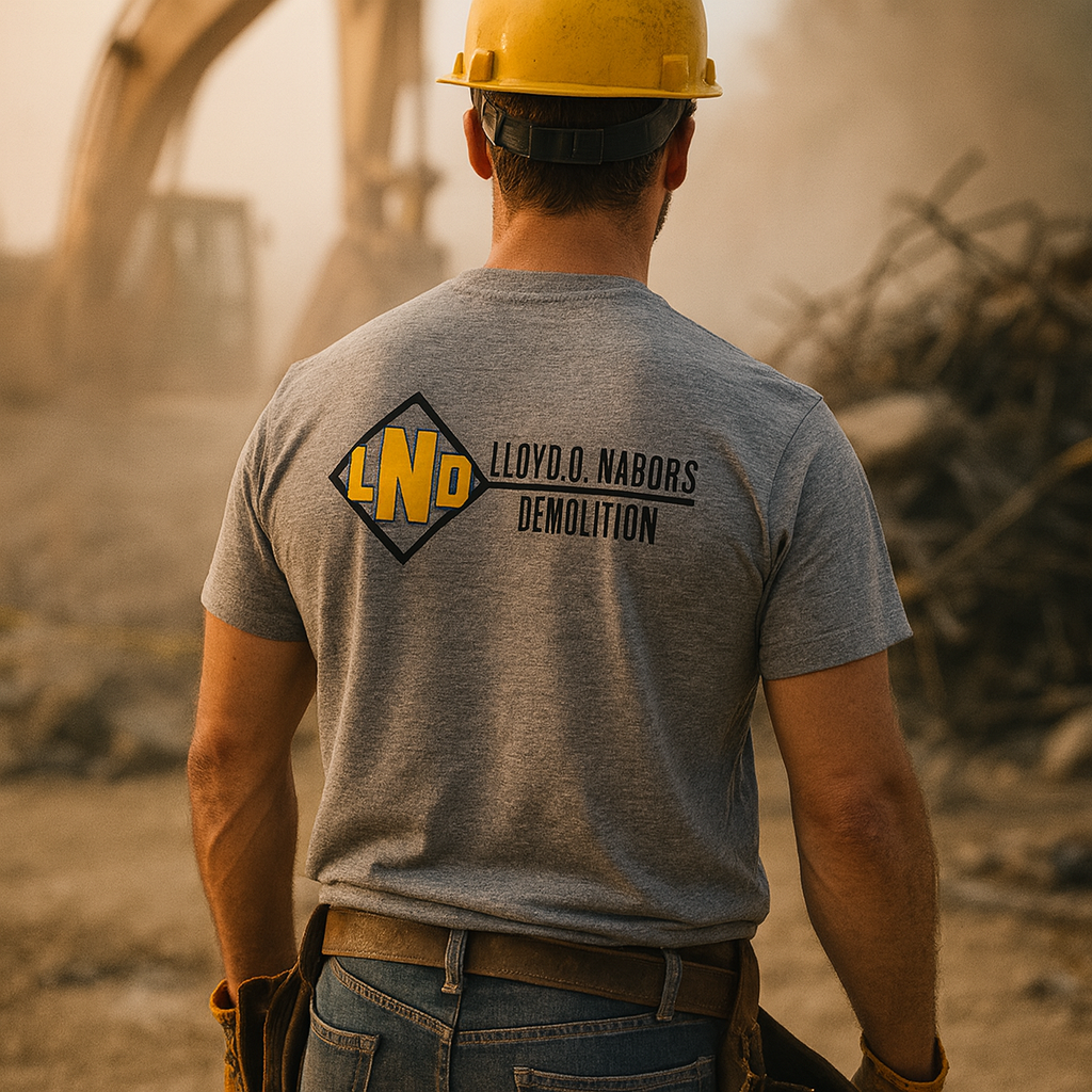 Nabors Printed Next Level Tshirt - Heather Gray 6010