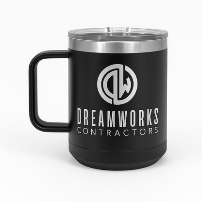 DreamWorks Construction Engraved Coffee Mug - 15oz Camp Mug