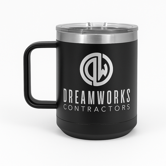 DreamWorks Construction Engraved Coffee Mug - 15oz Camp Mug