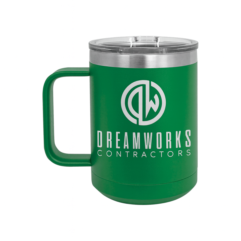 DreamWorks Construction Engraved Coffee Mug - 15oz Camp Mug