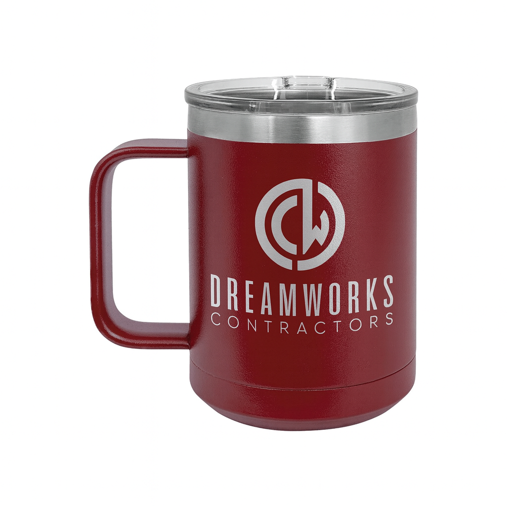 DreamWorks Construction Engraved Coffee Mug - 15oz Camp Mug