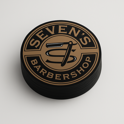 Seven's Barbershop Die Cut Decals 3x3