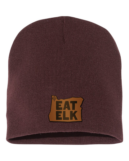 Eat Elk Engraved and Embroidered Patch Skull Beanie - Yupong 1500KC