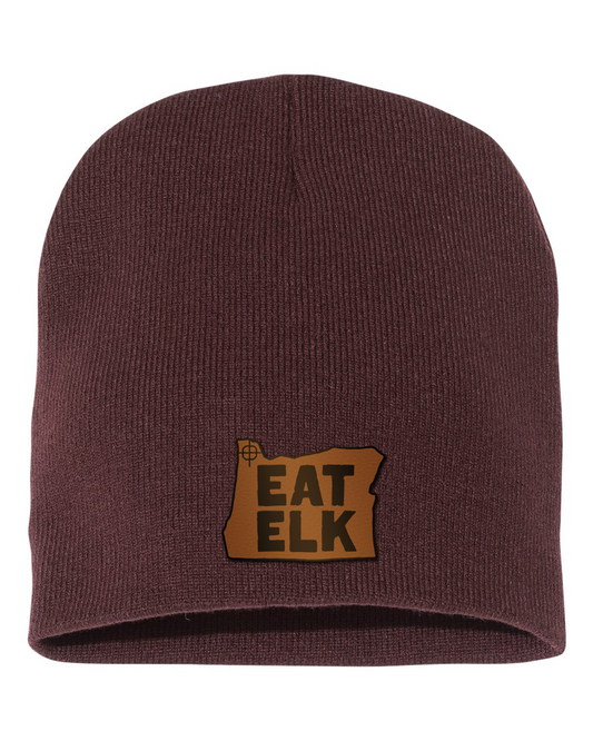Eat Elk Engraved and Embroidered Patch Skull Beanie - Yupong 1500KC