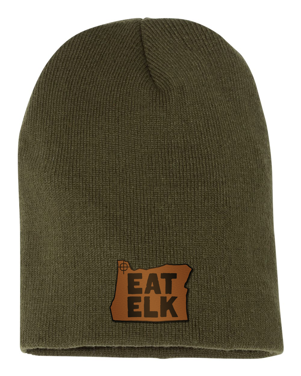 Eat Elk Engraved and Embroidered Patch Skull Beanie - Yupong 1500KC