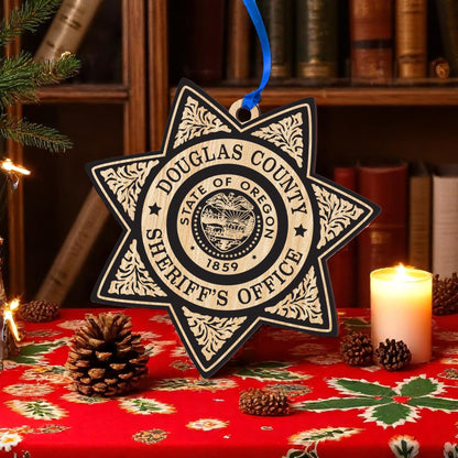 Douglas County Sheriff Badge Christmas Ornament