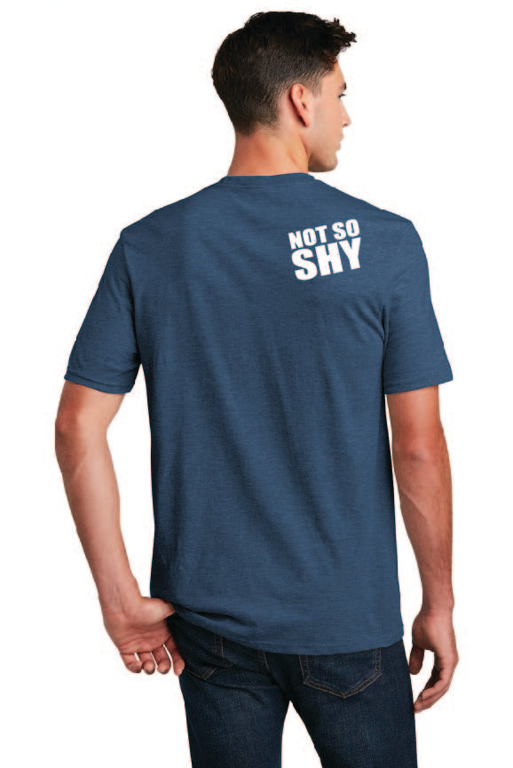 Two Shy Men's TShirt -DM108 Deep Royal Fleck