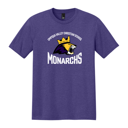 Umpqua Valley Christian School Lion Printed Tshirt - Purple Frost DM130