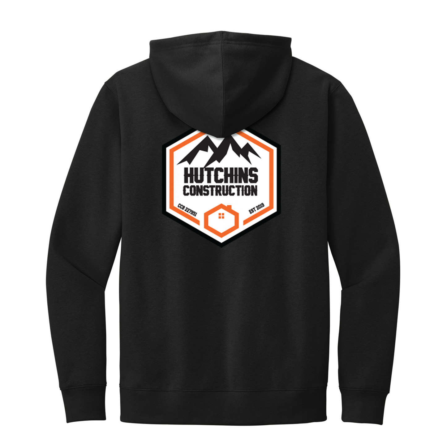 Hutchins Construction Logo'd Hoodie - Black DT6100