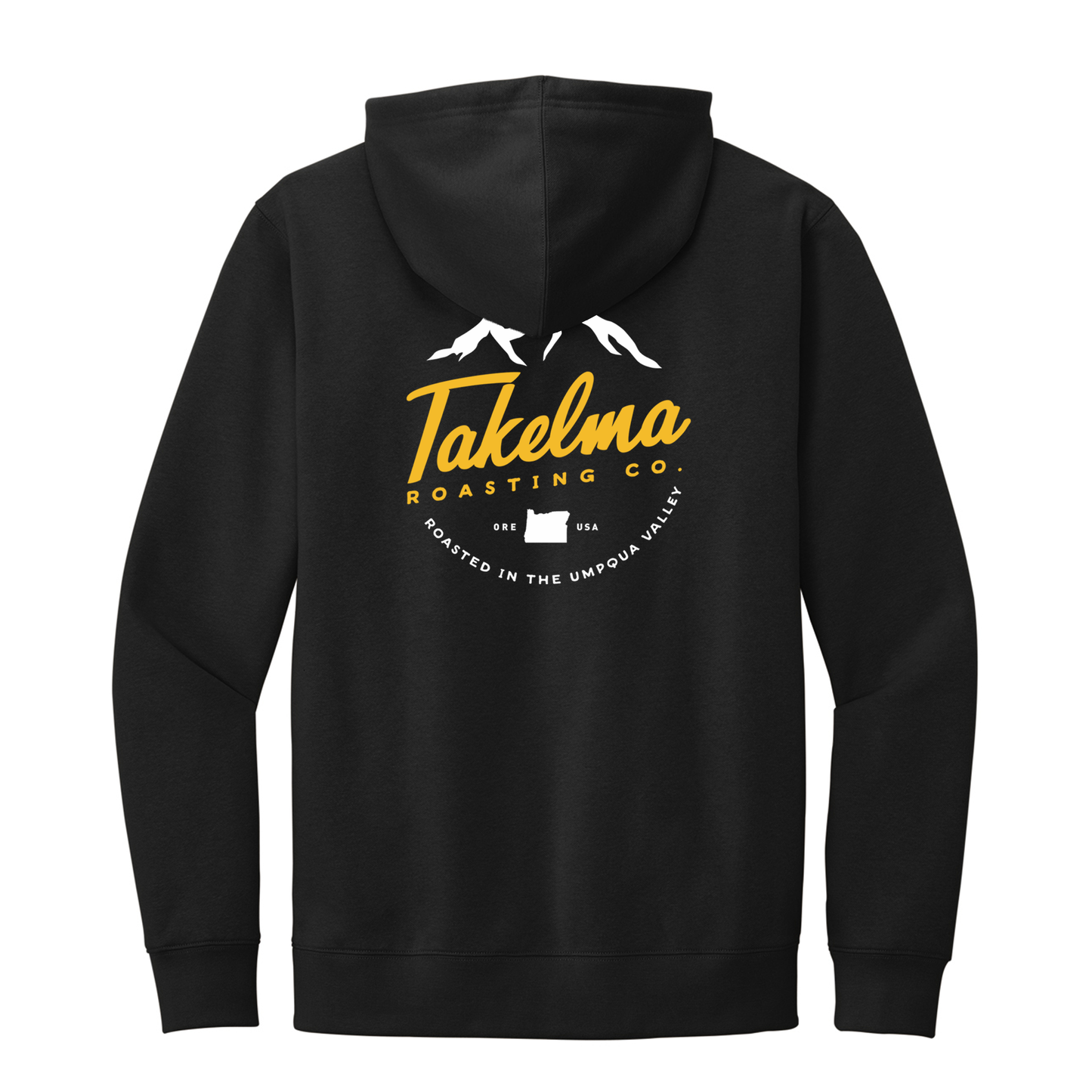 Takelma Mountain Printed Hoodie -  LC and Back DT6100 Black